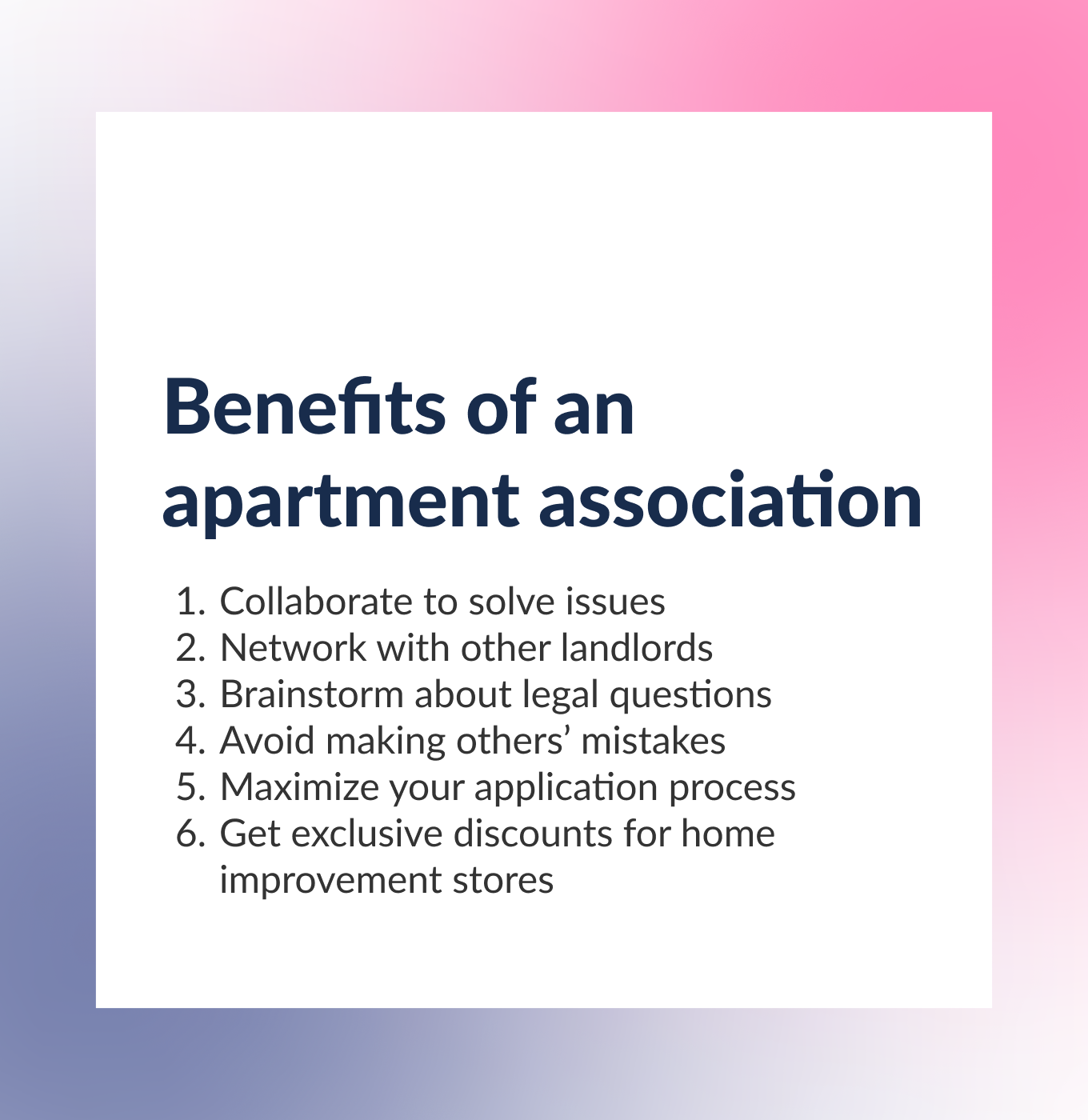 Apartment Associations are Great to Join as a Landlord